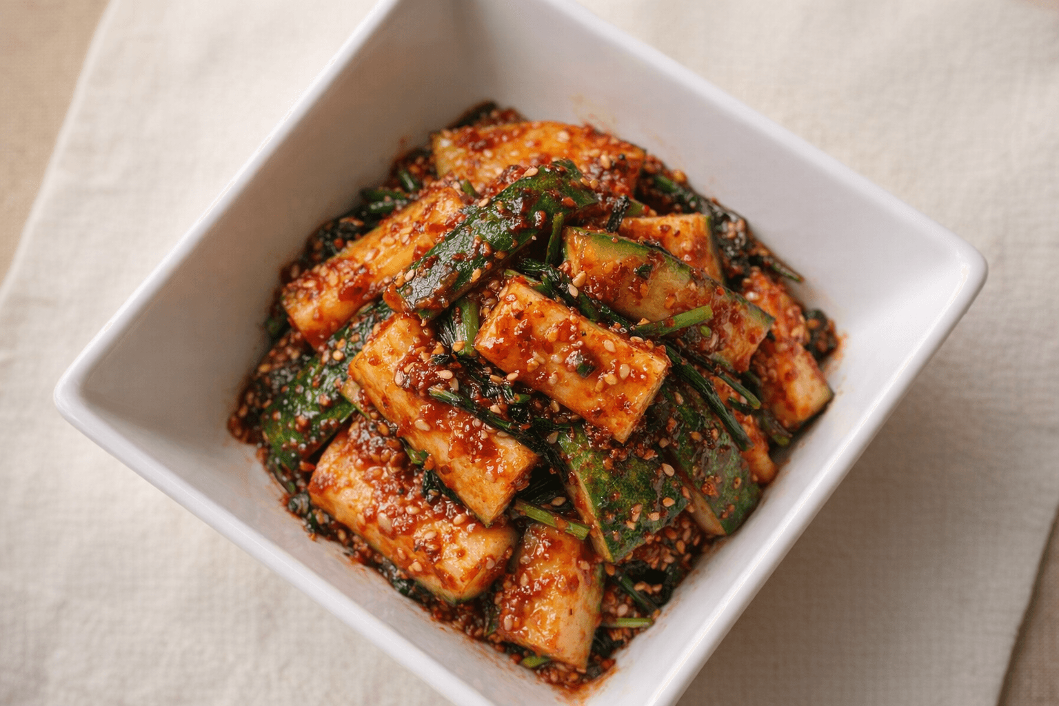 매콤달콤 아삭한 오이무침 반찬