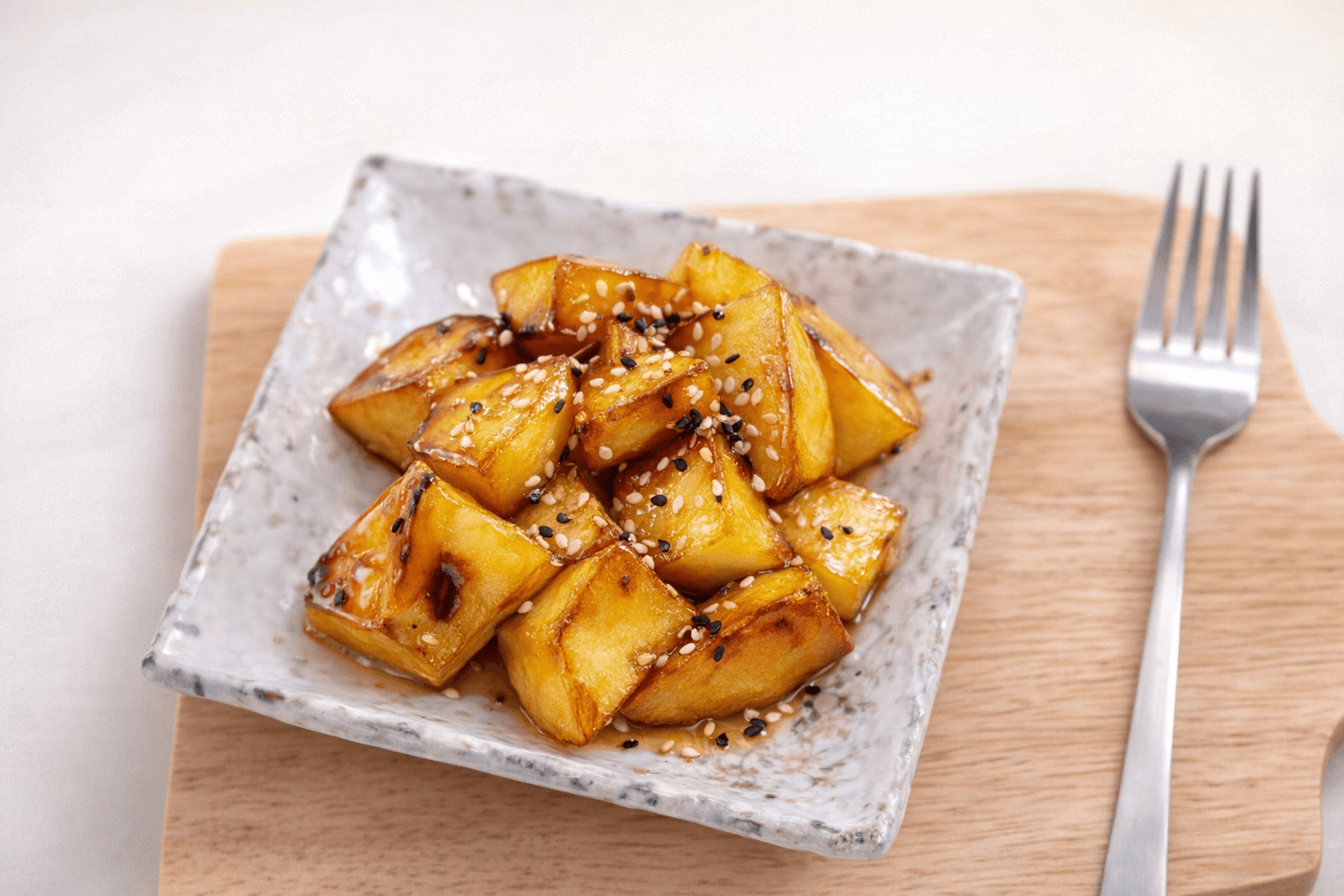 튀기지 않고 바삭 달콤하게! 실패 없는 초간단 고구마맛탕 황금레시피