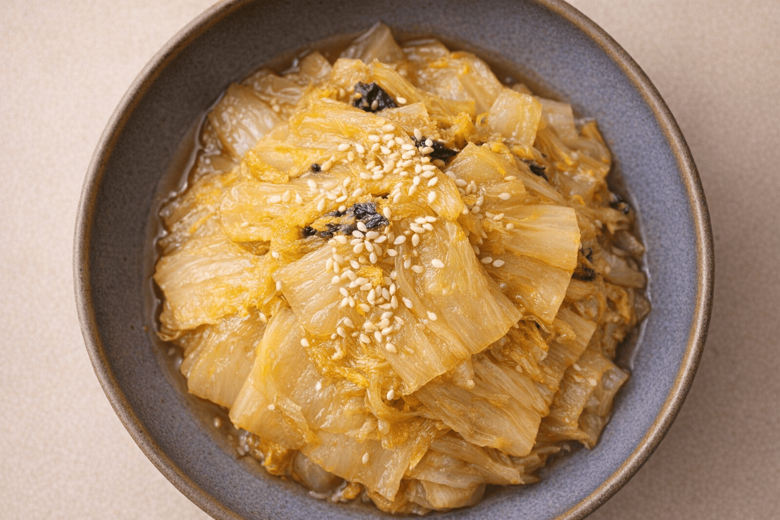 들기름 묵은지 볶음 반찬