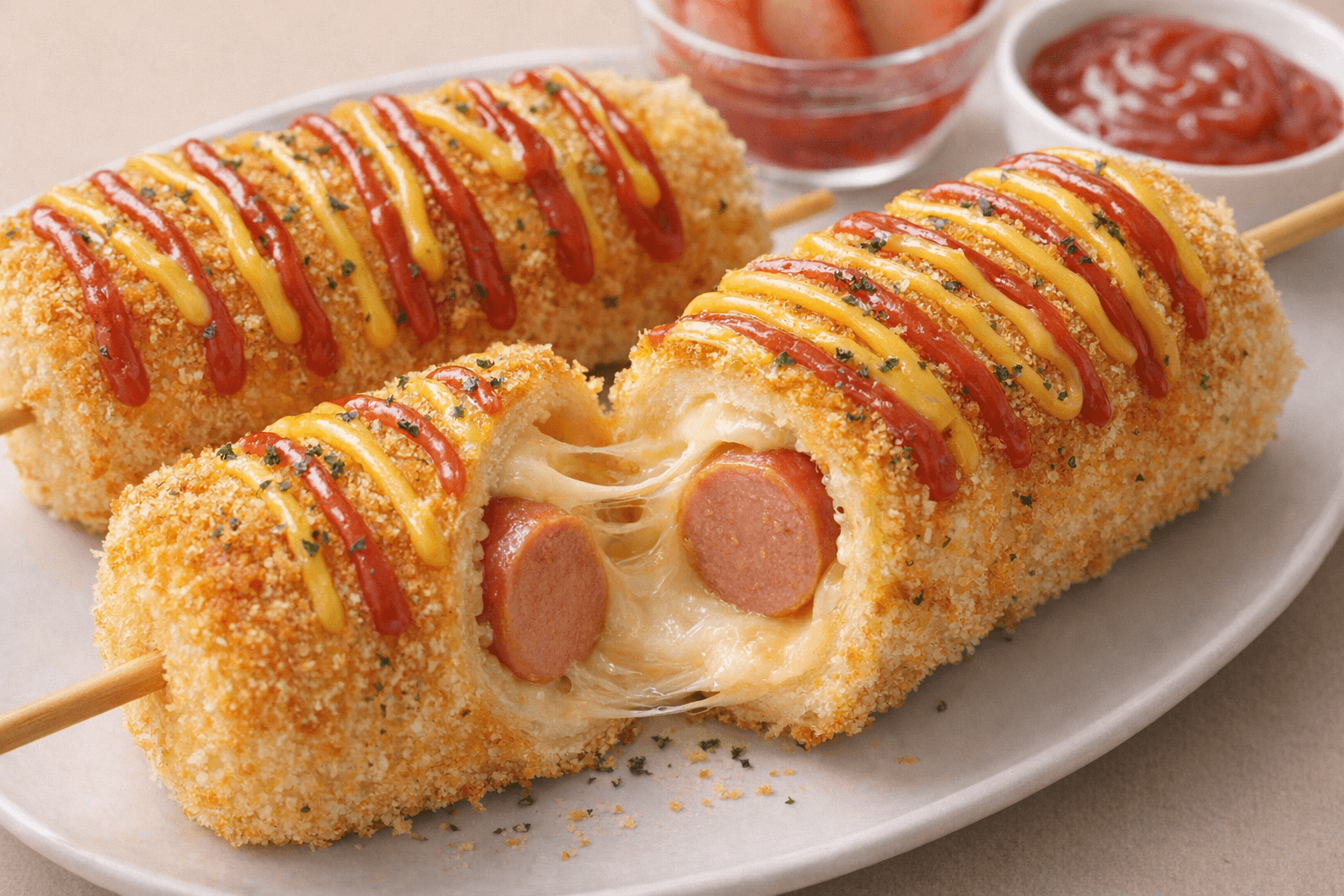 기름 냄새 쏙 뺐다! 식빵과 소시지로 만드는 초간단 겉바속촉 마약 핫도그