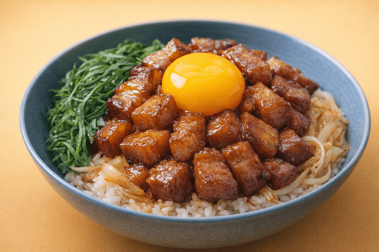 15분 컷! 입안 가득 감동을 주는 단짠단짠 마성의 노른자 삼겹살 덮밥 황금 레시피