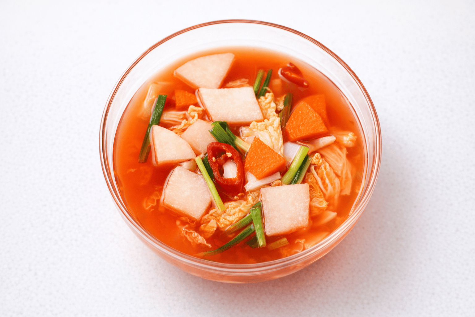 시원한 초간단 나박김치