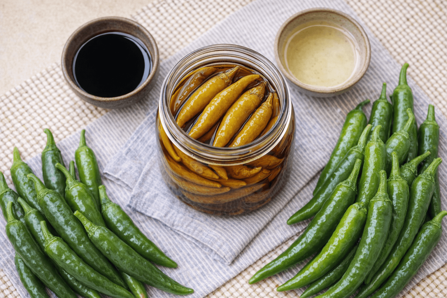 황금비율 간장 고추장아찌