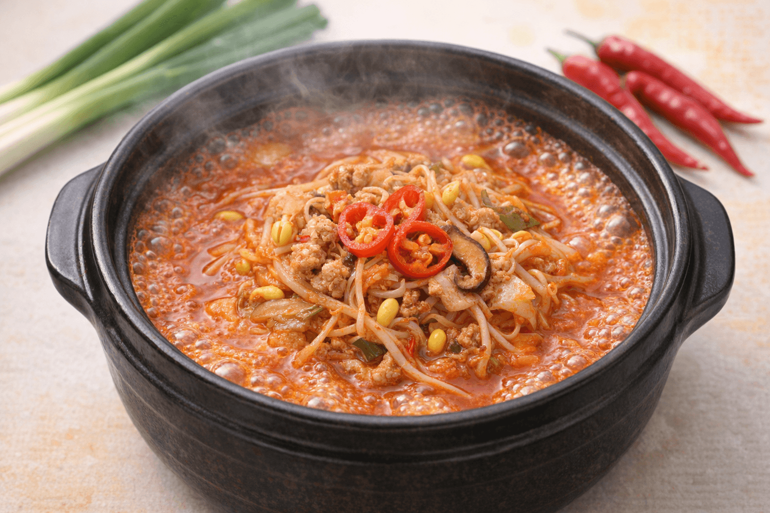 얼큰한 백종원 돼지고기 콩나물찌개