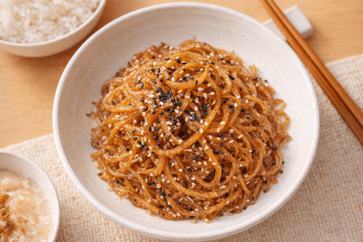 절대 딱딱해지지 않는 마법! 단짠단짠 밥도둑 '간장 진미채볶음' 황금 레시피