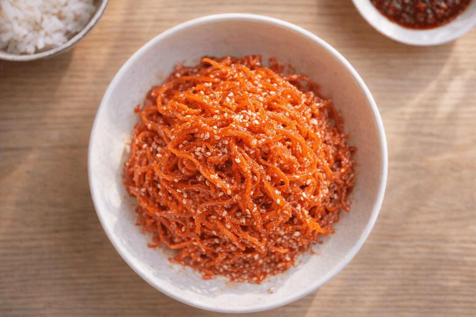 불 없이 단 5분! 평생 써먹는 식당에서 먹던 촉촉한 오징어채 볶음 황금레시피