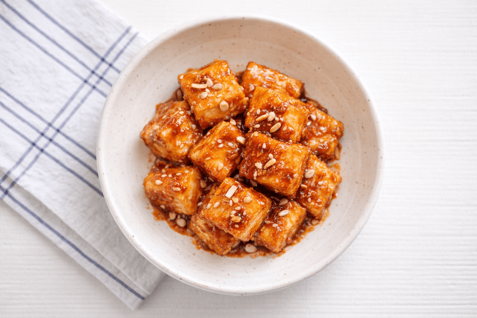 아이가 먼저 찾는 마법의 반찬! 겉바속촉 달콤한 두부강정 황금 레시피