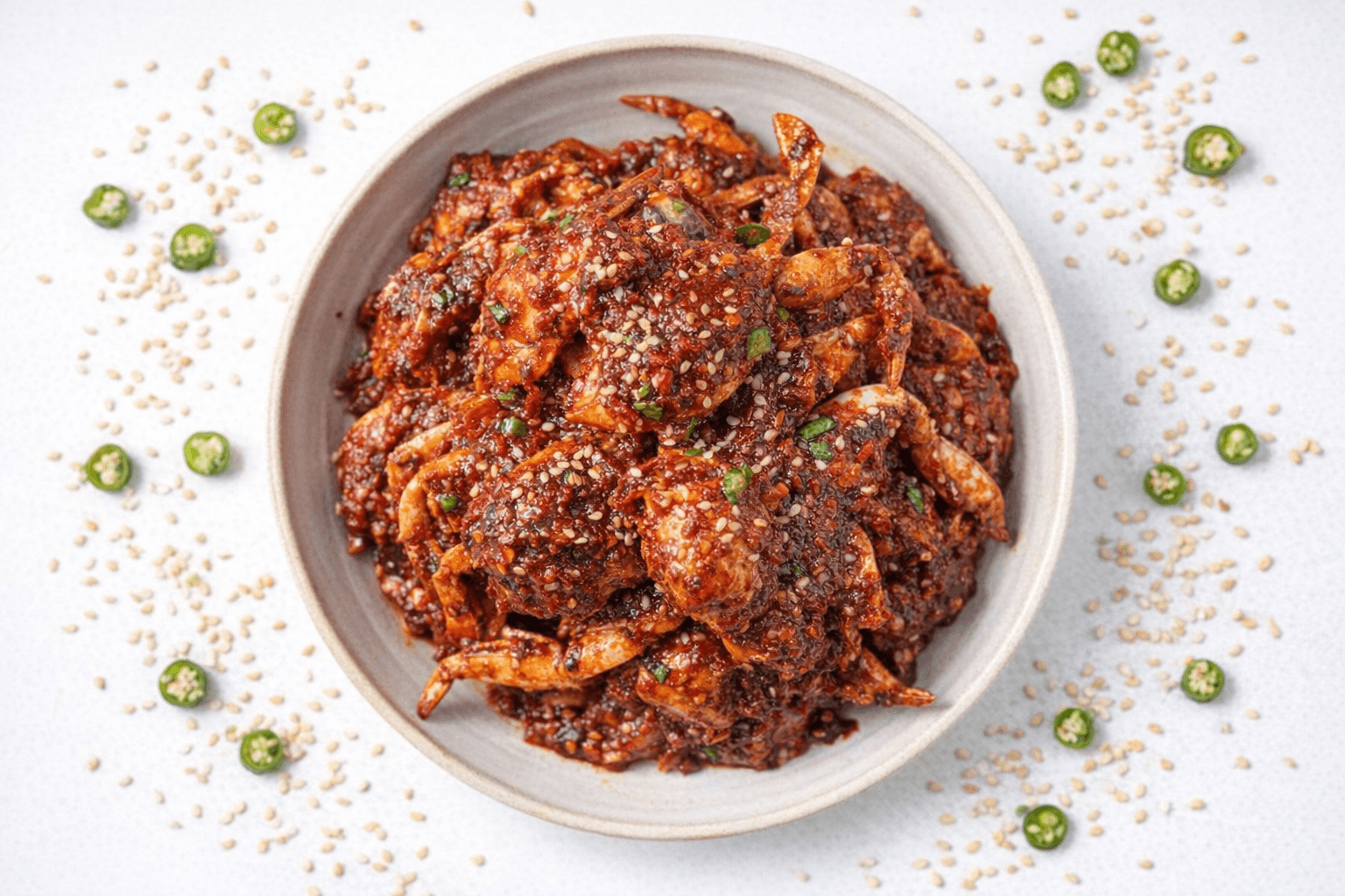 매콤달콤 냉동꽃게 양념게장 반찬