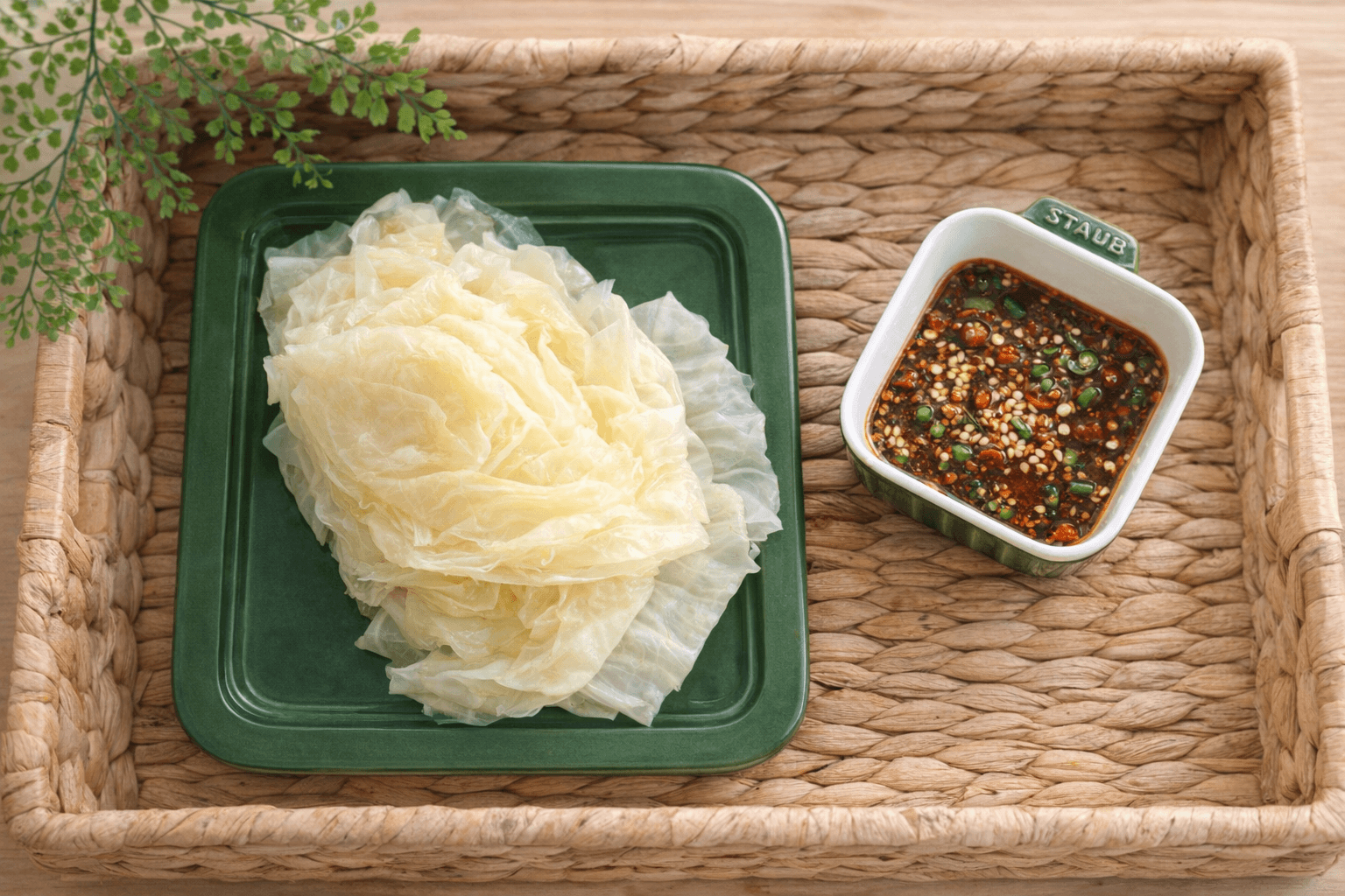 [다이어트 필수] 쌈장 대신 '이것'! 아삭함이 살아있는 초간단 양배추쌈과 특제 간장 양념장