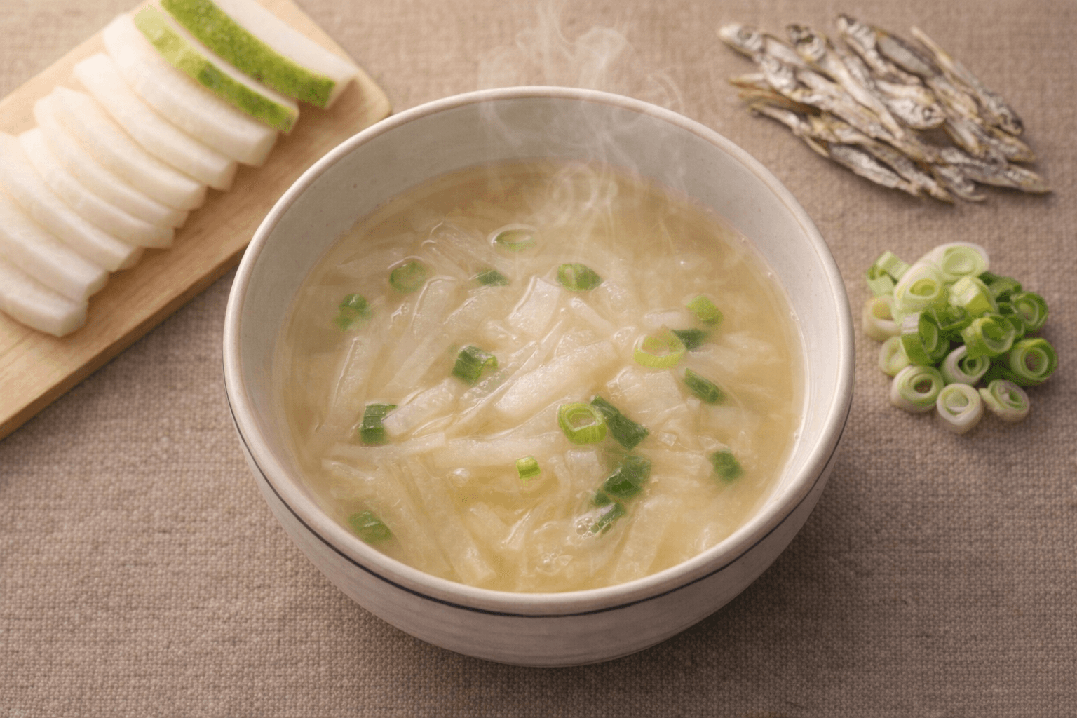 따뜻한 맑은 무국 한 그릇