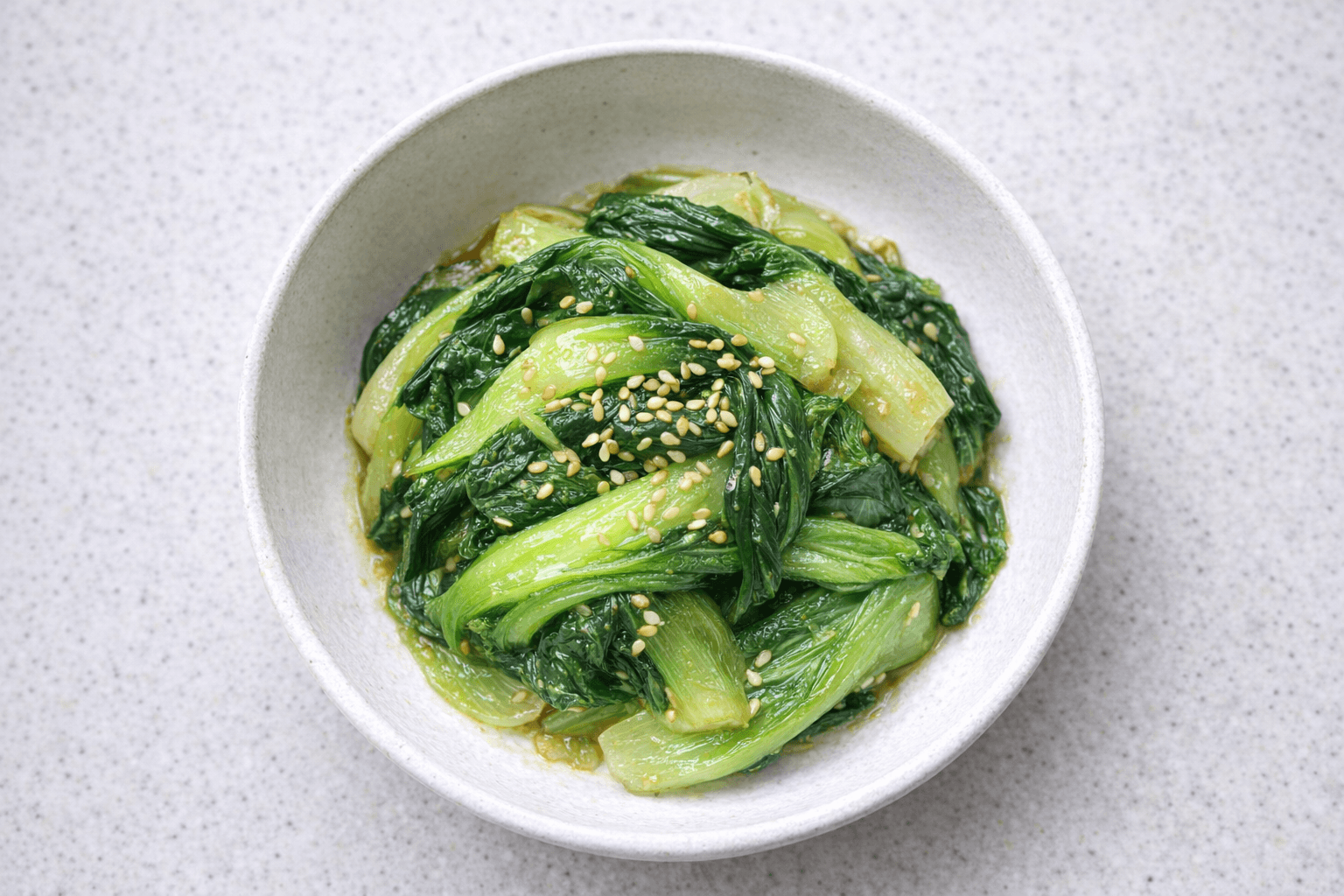 10분 만에 밥 두 공기 뚝딱! 초간단 청경채 된장무침 황금 레시피