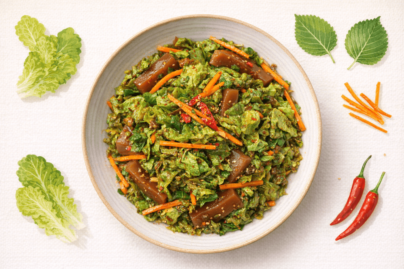 💥-5kg 다이어트 식단! 살 안 찌고 꿀맛인 '도토리묵무침' 15분 완성 황금 레시피