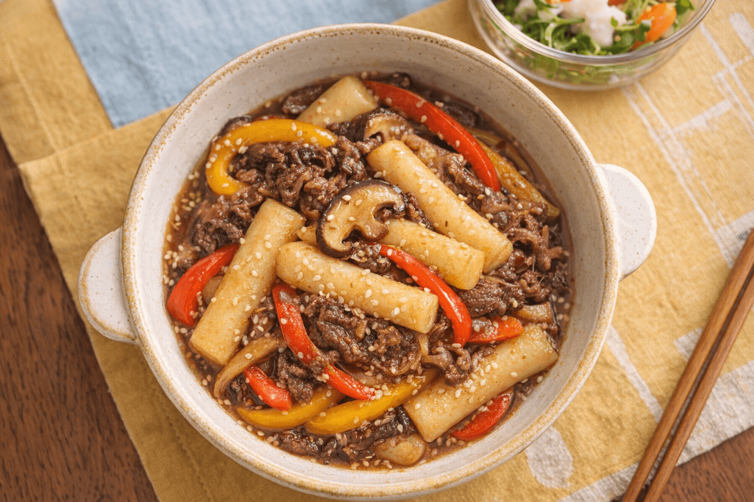 소고기 간장 궁중떡볶이