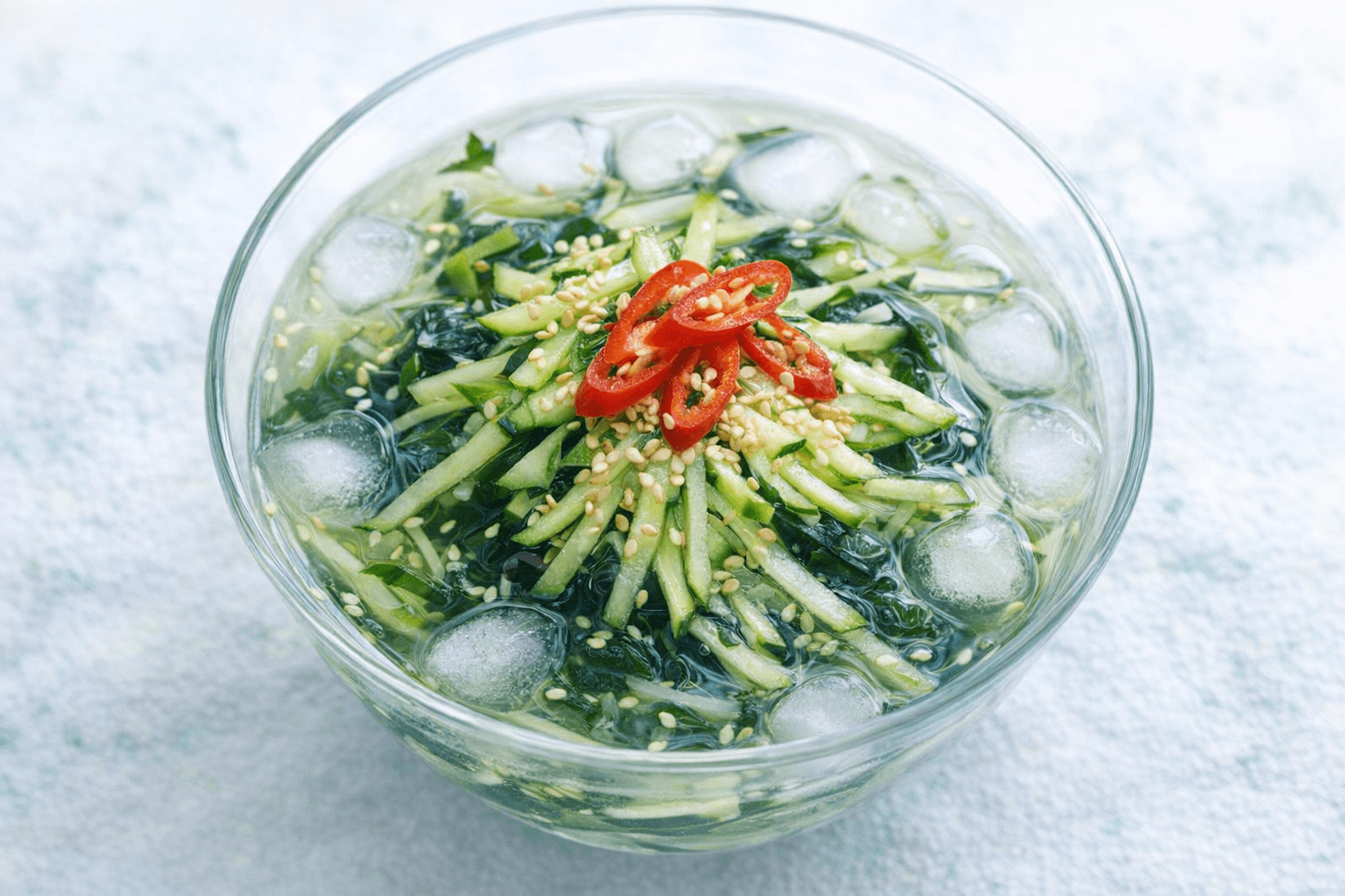 시원한 오이미역냉국