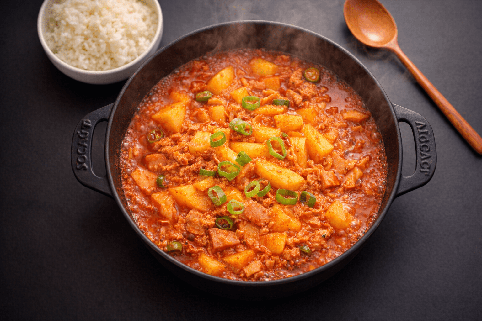 밥 두 공기는 거뜬한 마성의 밥도둑! 실패 없는 스팸 감자짜글이 황금 레시피