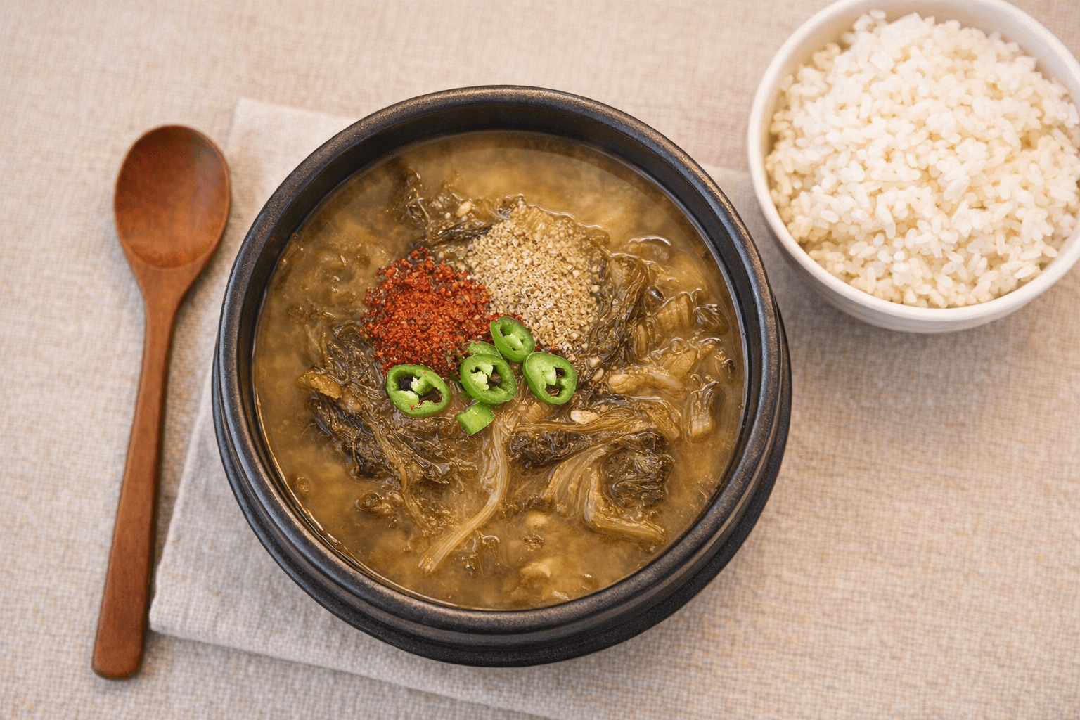 자연의 맛 그대로! 속이 뻥 뚫리는 구수하고 진한 시래기 들깨 된장국 황금 레시피