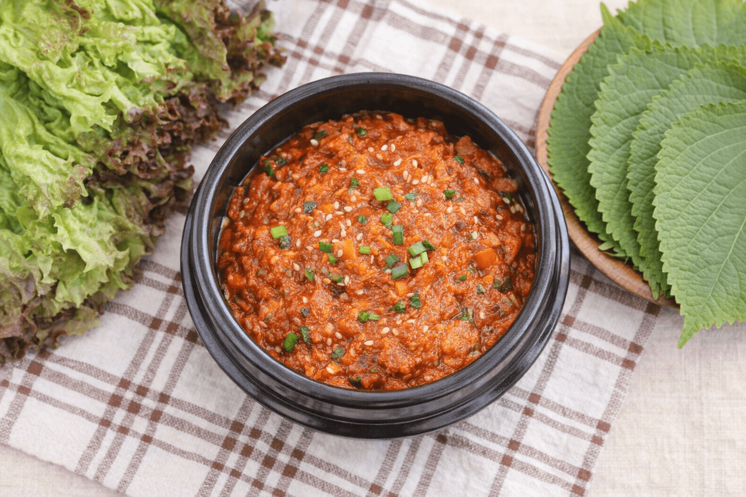 참치쌈장 쌈채소 밑반찬