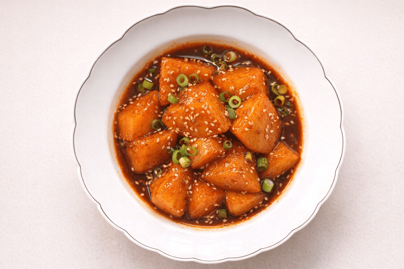 절대 부서지지 않는 식당 비법! 매콤 달달 쫀득 감자조림 황금 레시피