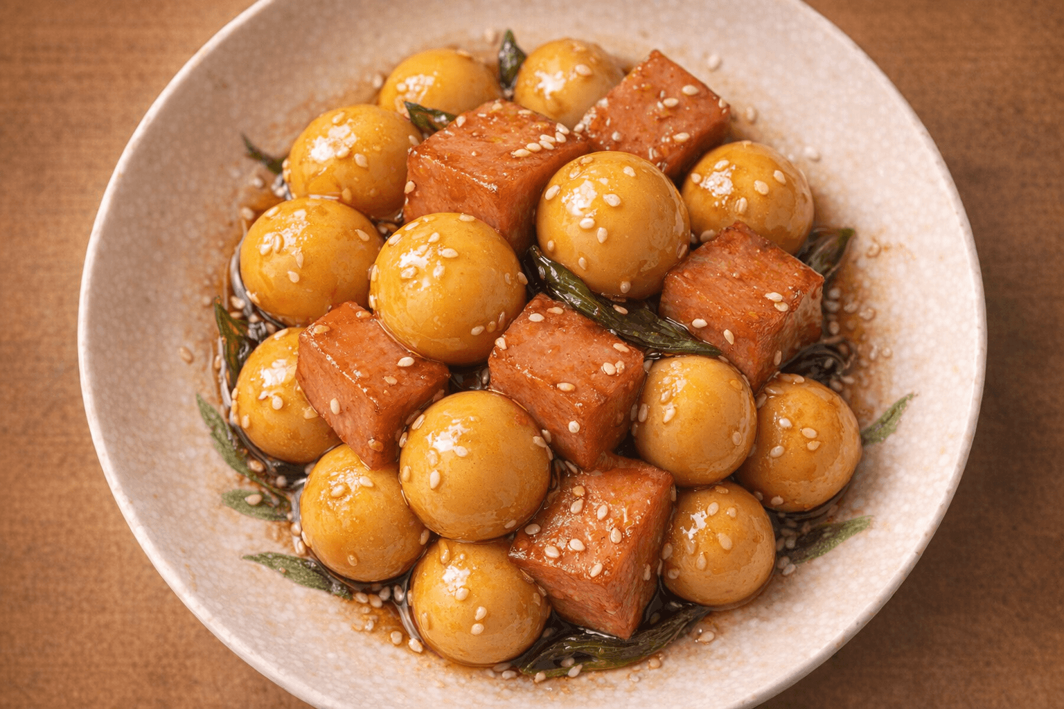 반찬 투정은 이제 그만! 단짠단짠 10분 완성 '스팸 메추리알 조림' 황금 레시피