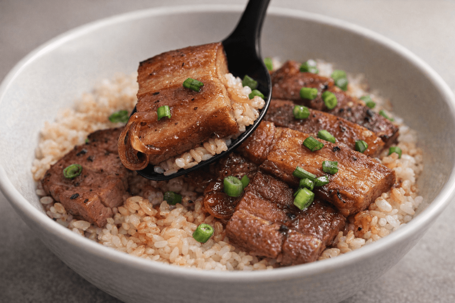 삼겹살 차슈덮밥 한그릇