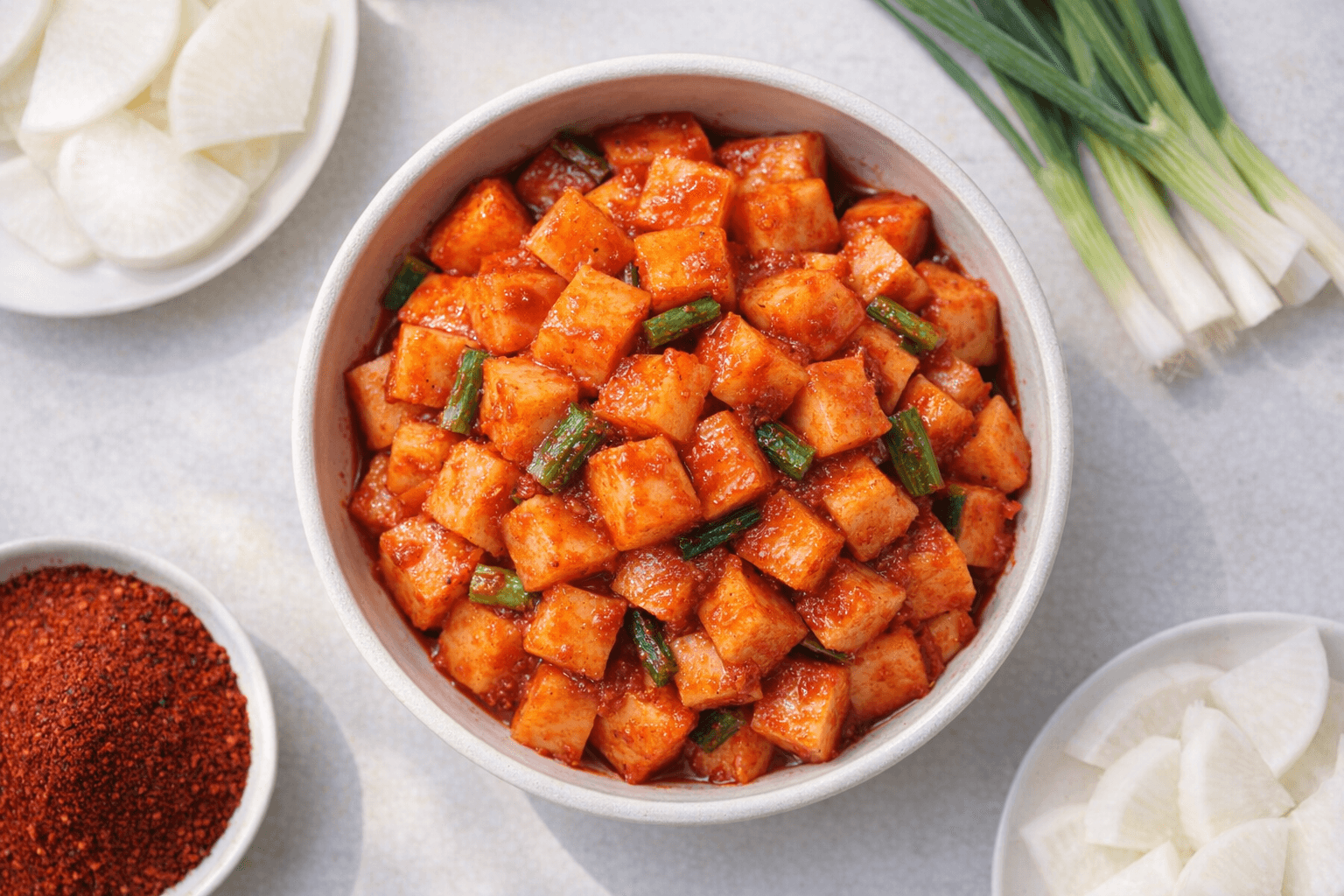 밥 두 공기 순삭! 절대 실패 없는 아삭하고 시원한 국밥집 깍두기 황금 레시피