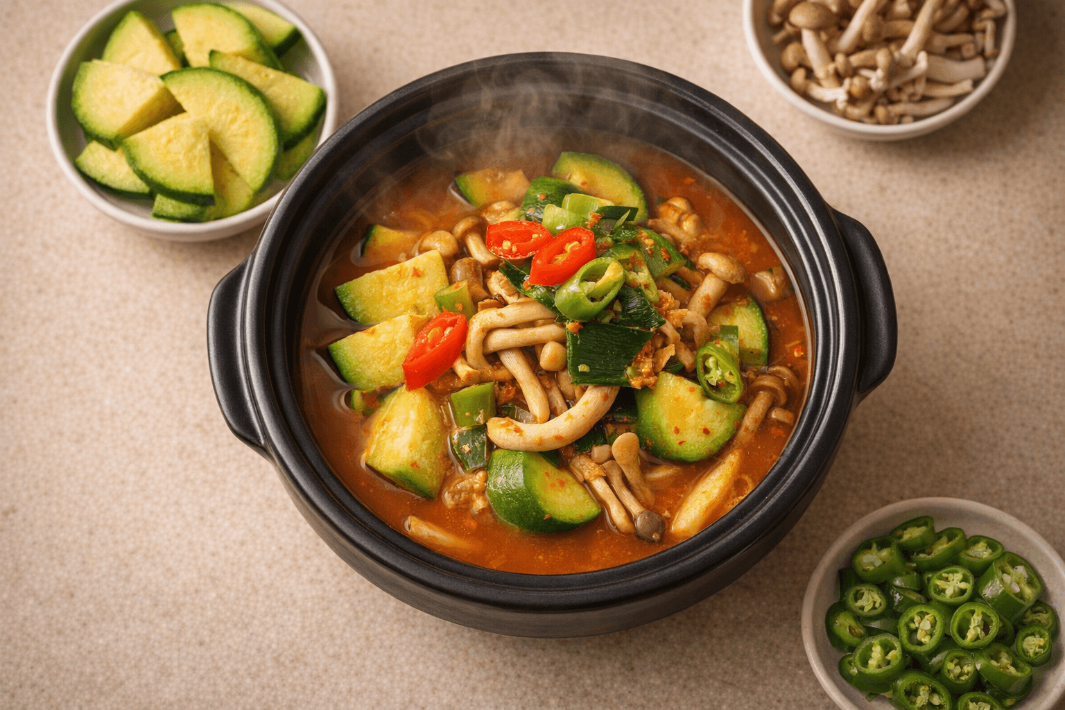 얼큰한 애호박찌개