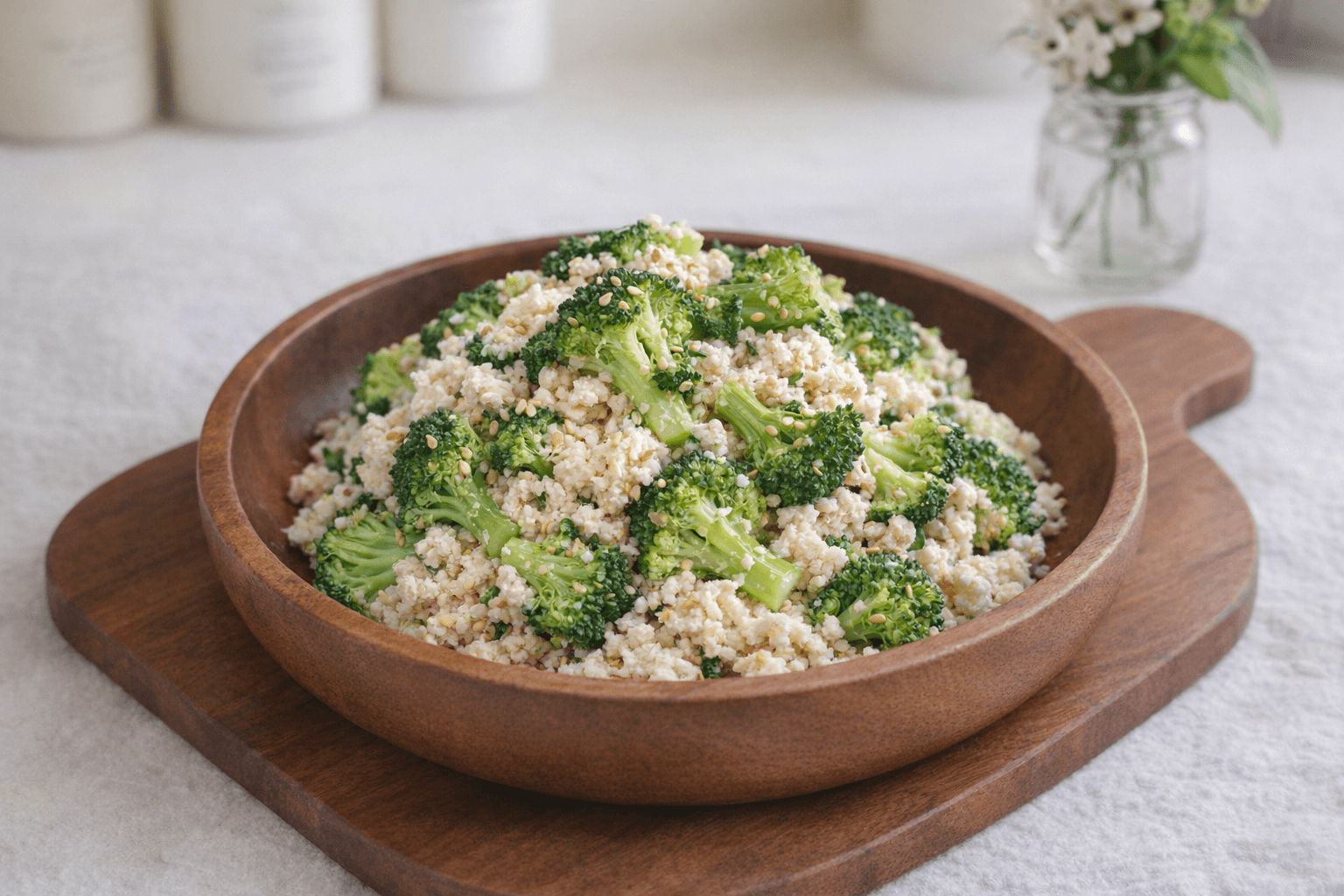 브로콜리 두부무침