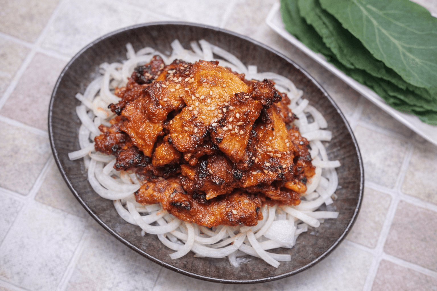 고추장삼겹살 양파무침