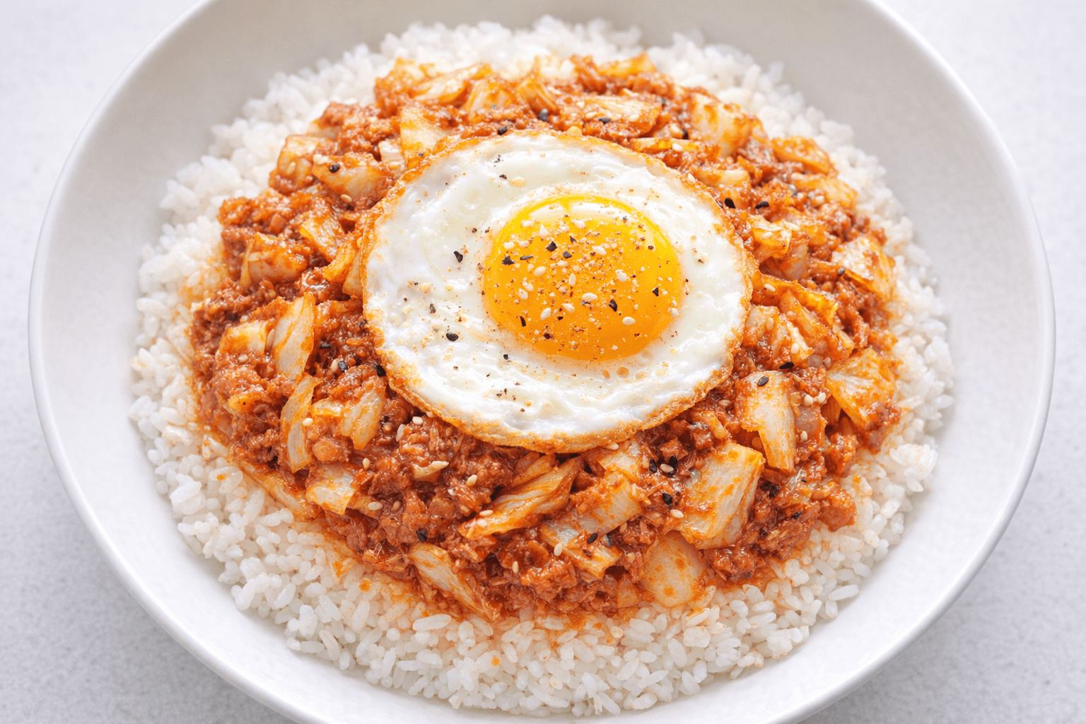 참치캔 하나로 끝내는 기적의 레시피! 매콤달콤 아삭한 양배추 참치덮밥 만들기