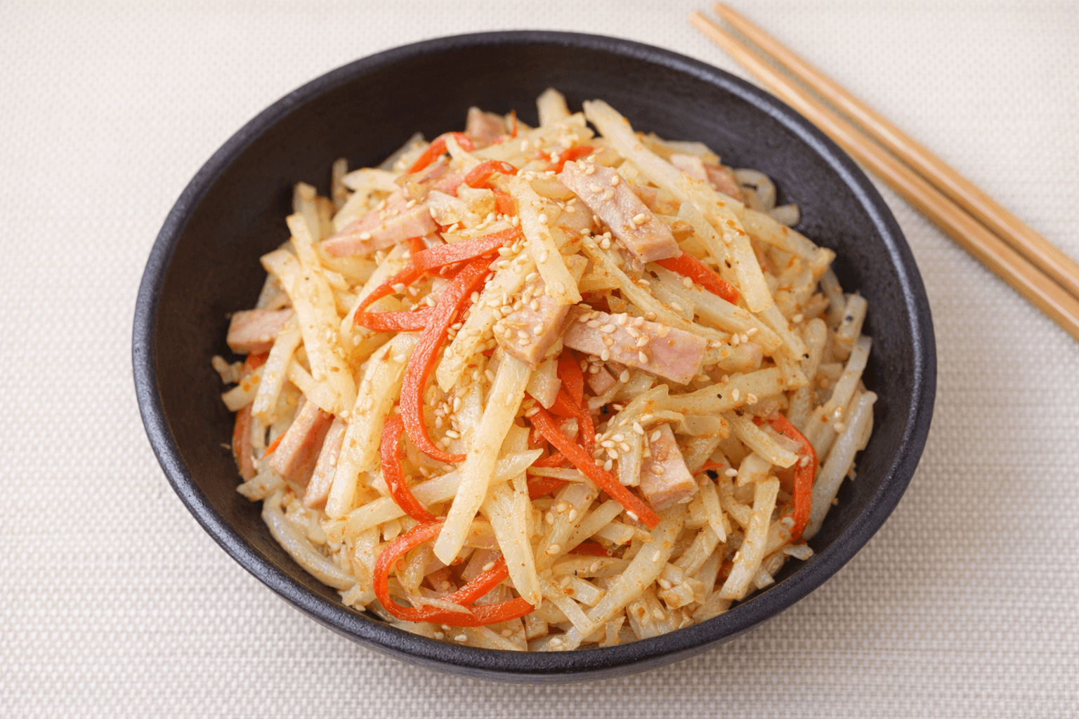 스팸 햄감자채볶음 밑반찬