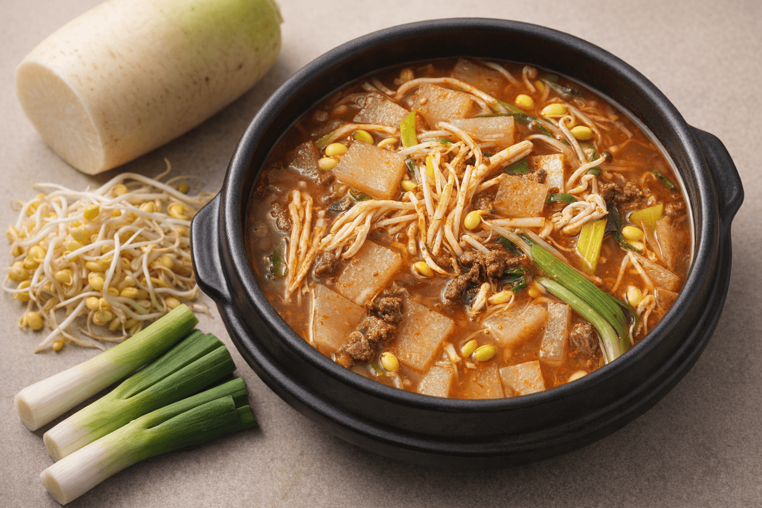 찬 바람 불 때 무조건 생각나는 그 맛! 밥도둑 보장 '경상도식 얼큰 소고기뭇국' 황금 레시피