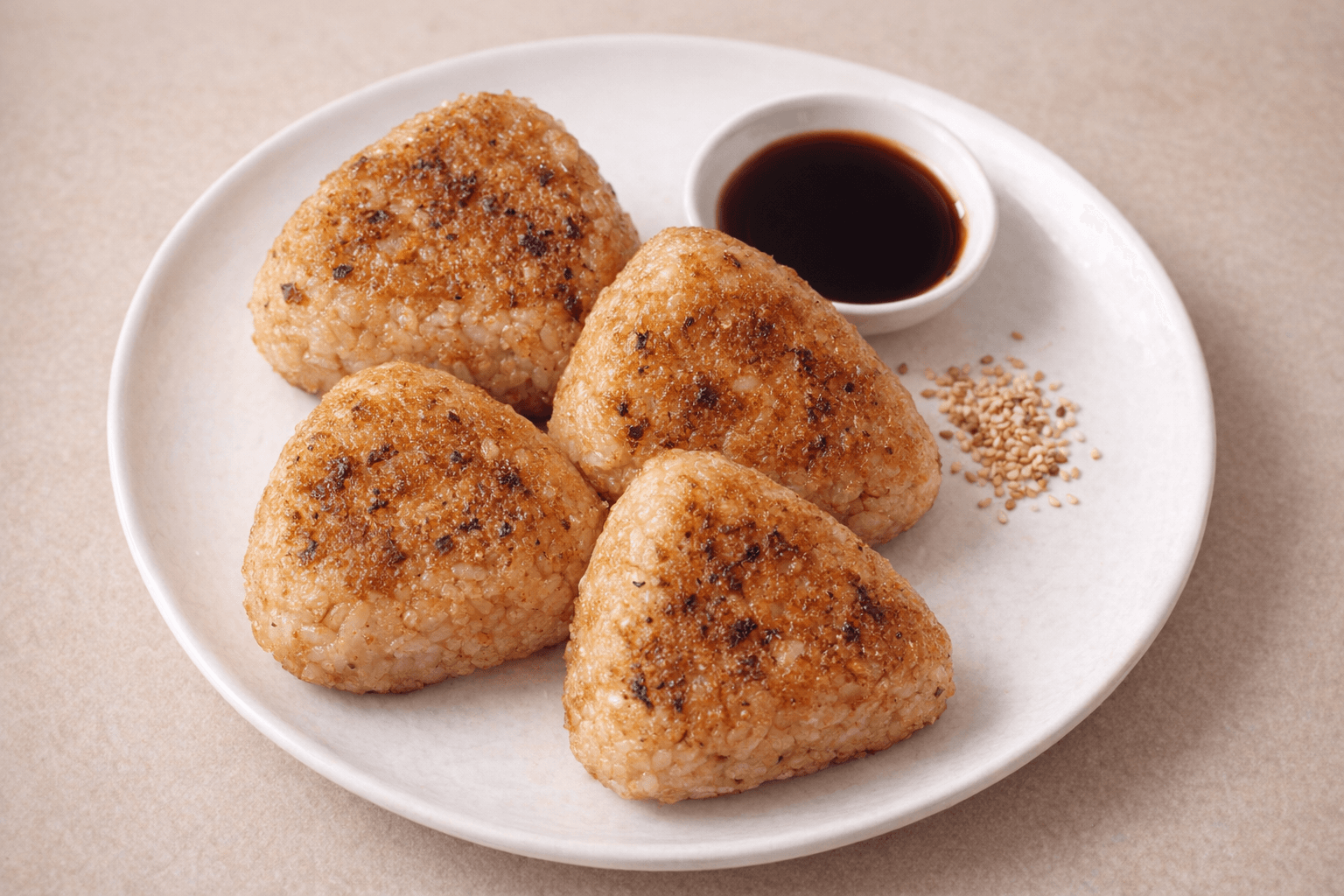 노릇하게 구워진 야끼 오니기리