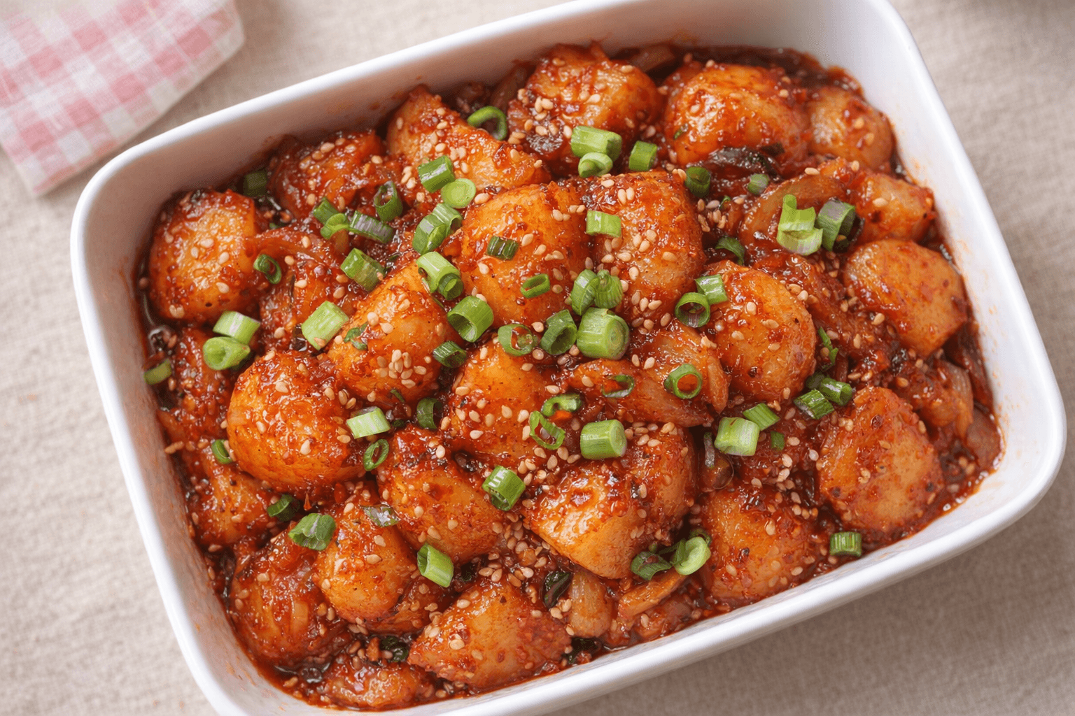 밥 두 공기 순삭! 매콤달콤 쫀득한 매운 감자조림 황금레시피 (설탕 없이 감칠맛 내는 비법)