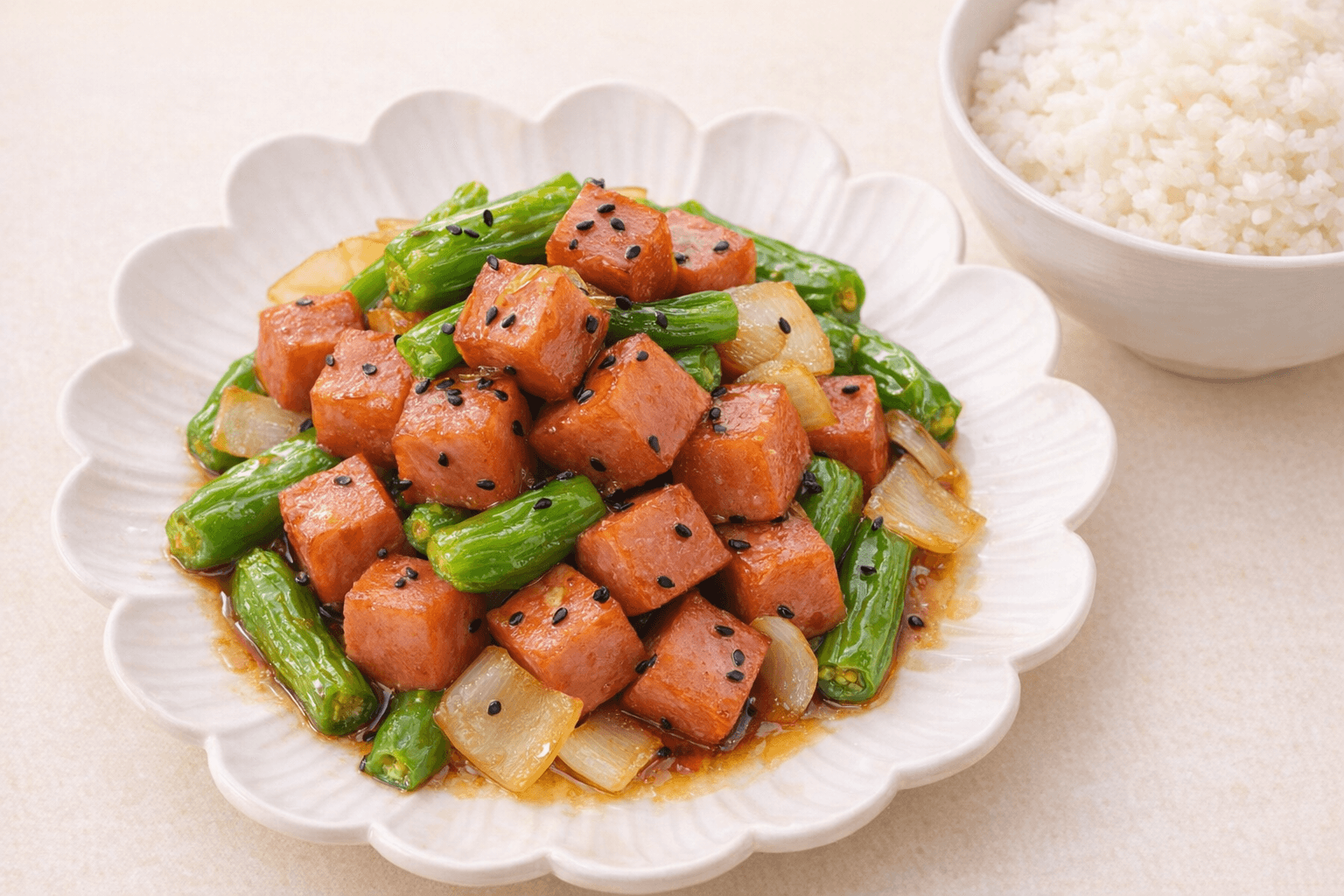 [초간단 10분 컷] 냉장고 파먹기 종결! 절대 실패 없는 단짠단짠 마성의 밥도둑 '꽈리고추 햄볶음' 황금 레시피