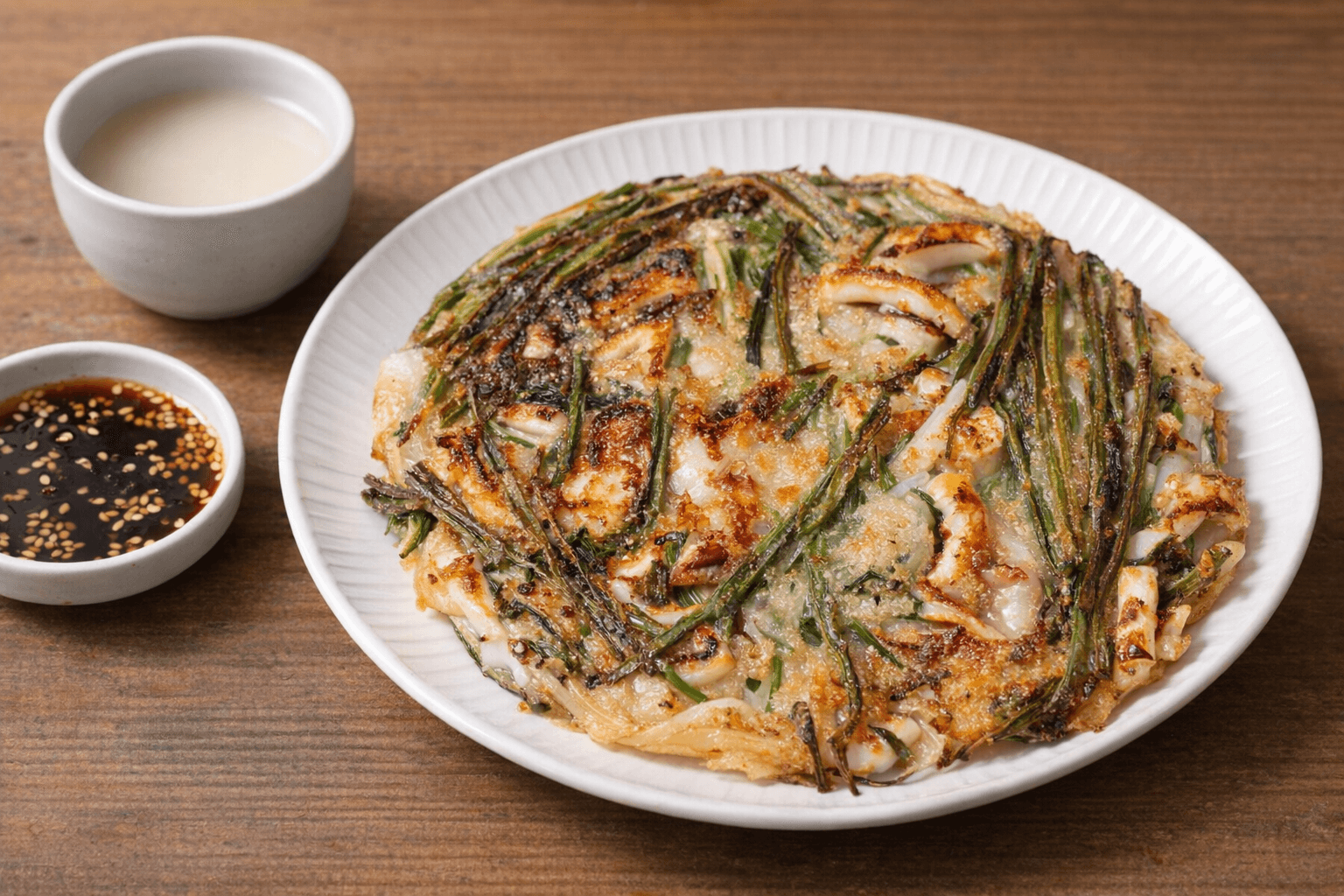 바삭한 오징어 해물파전