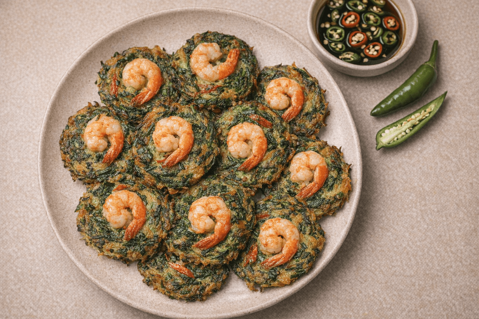 집들이 요리 추천! 칭찬 일색 통통한 새우가 통째로 올라간 바삭바삭 새우 부추전 황금 레시피