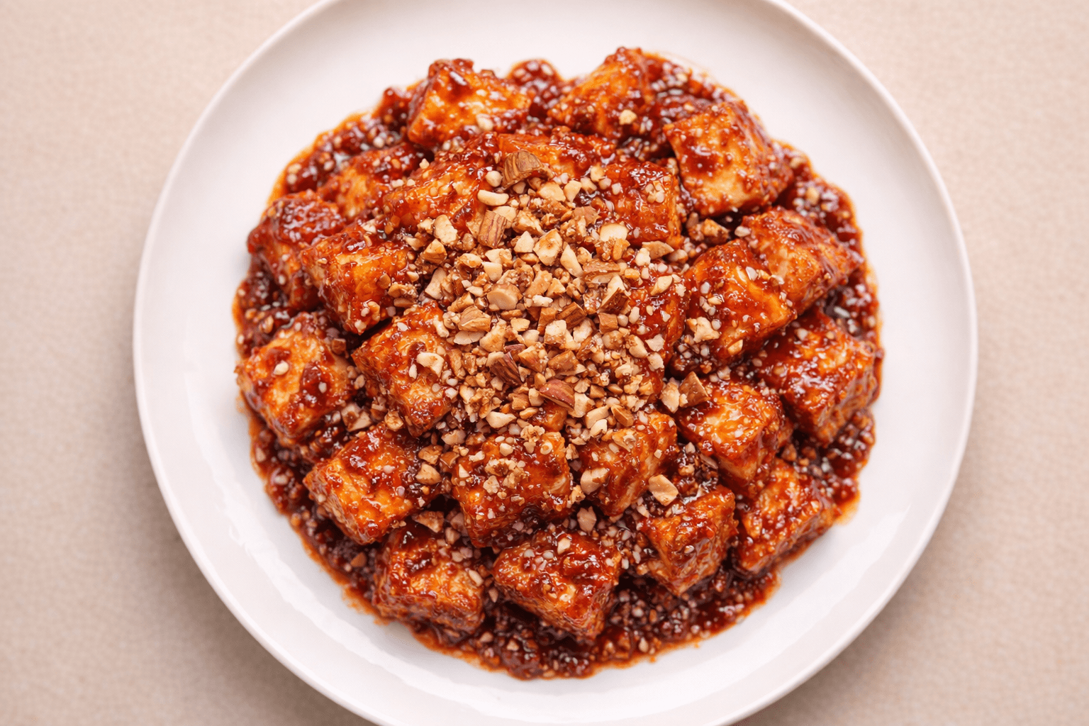 견과류 듬뿍 두부강정 요리