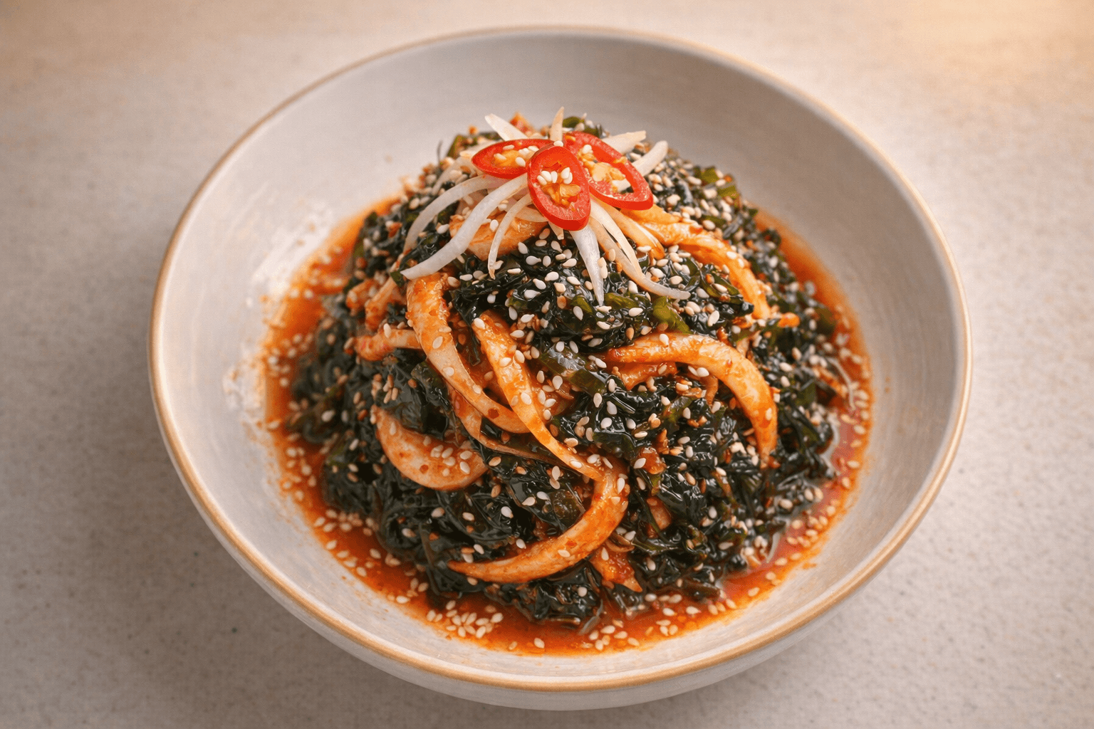 새콤달콤 5분 완성 미역초무침