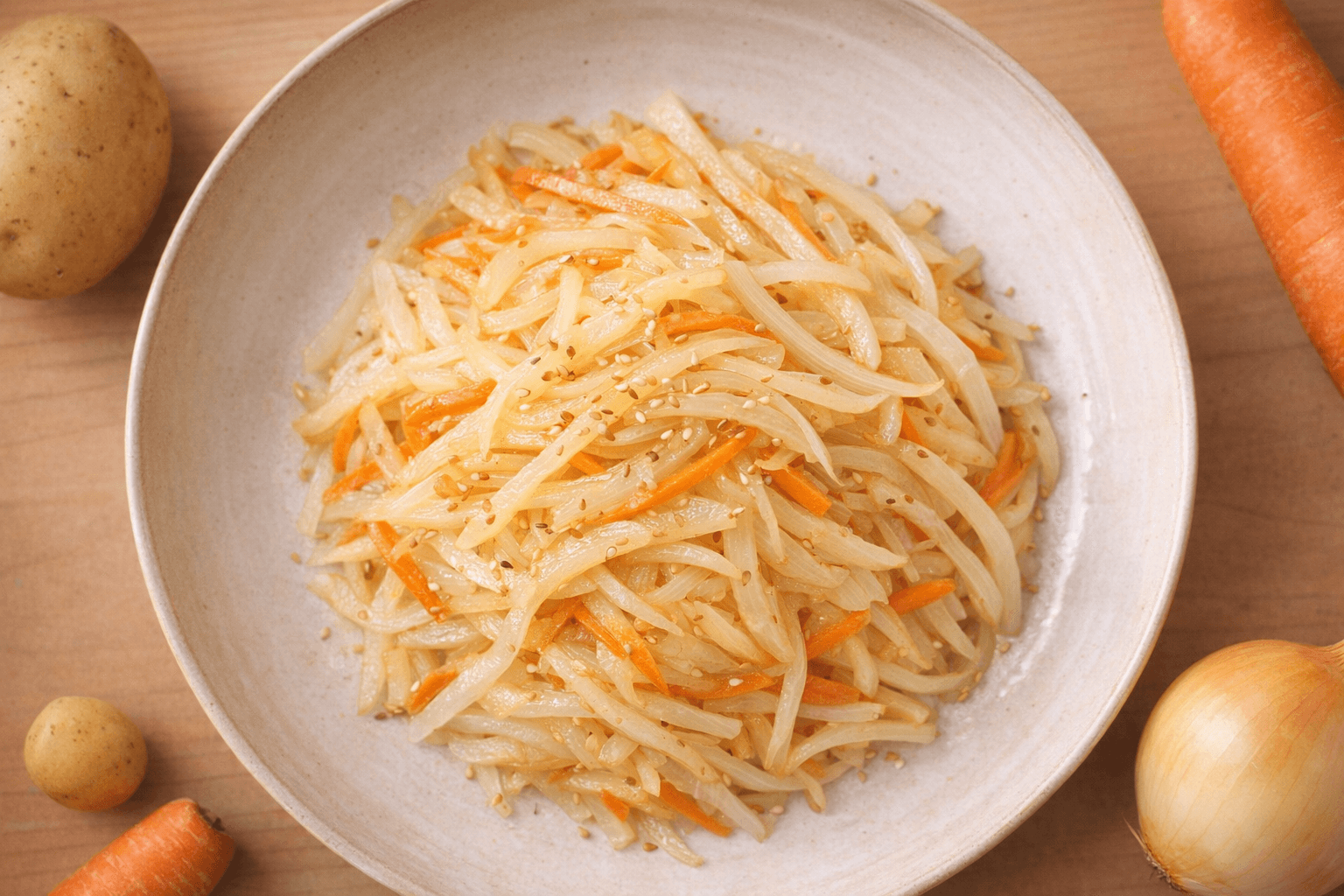 절대 부서지지 않는 감자채볶음 황금레시피! 15분 만에 밥도둑 완성