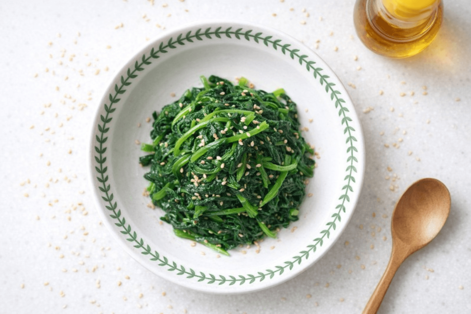 시금치무침 나물 반찬