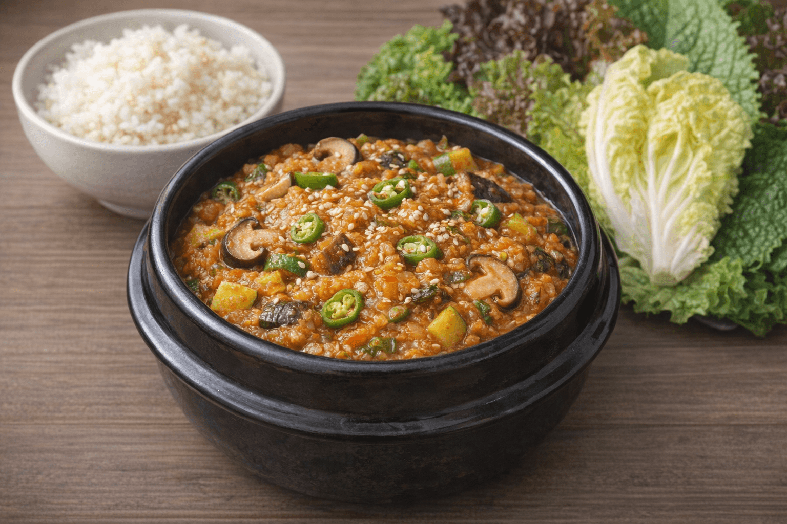 뚝배기 강된장 밥도둑 쌈밥 비빔밥