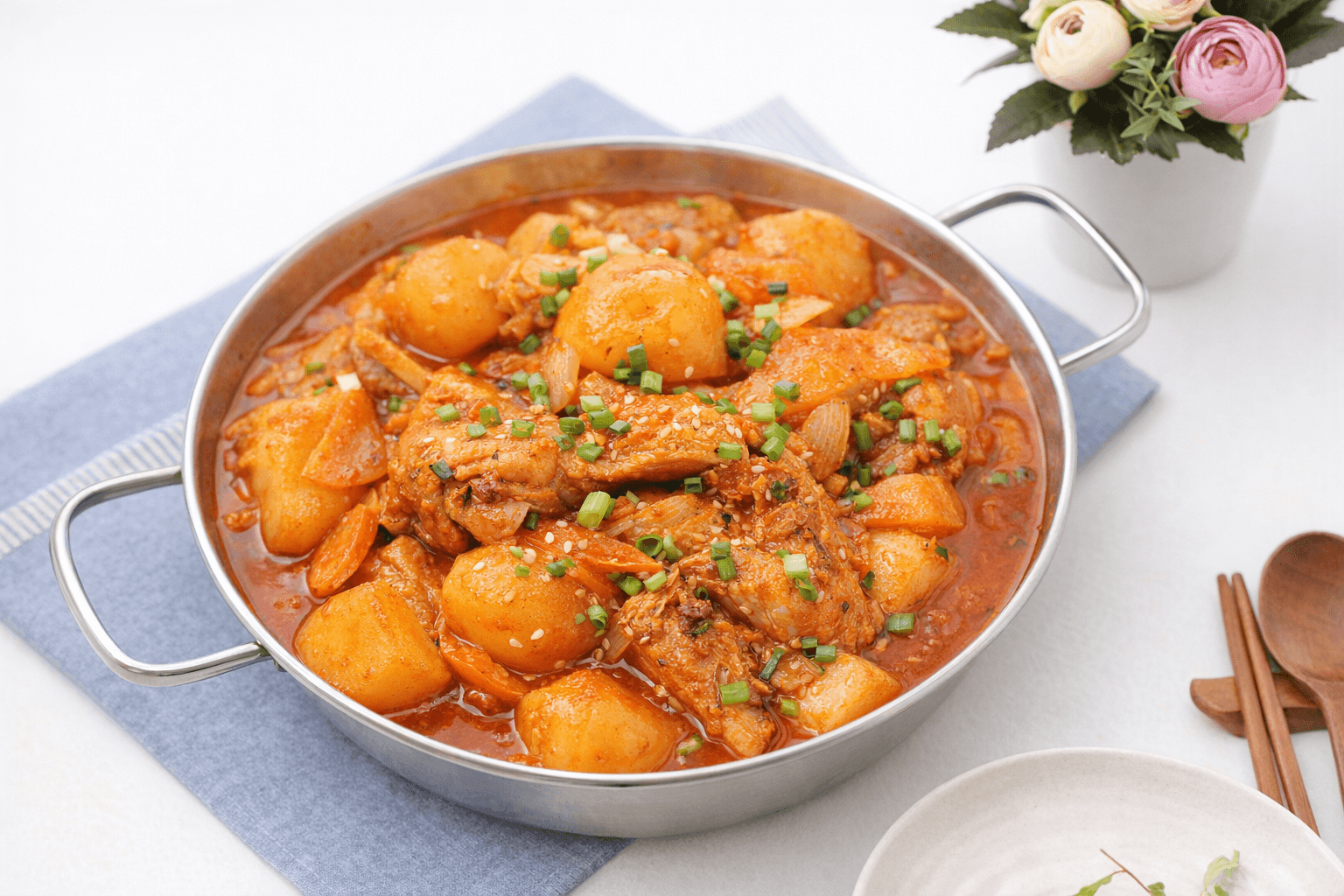 식당에서 팔던 그 맛 완벽 재현! 실패 없는 매콤달콤 닭볶음탕(닭도리탕) 황금레시피 🍗