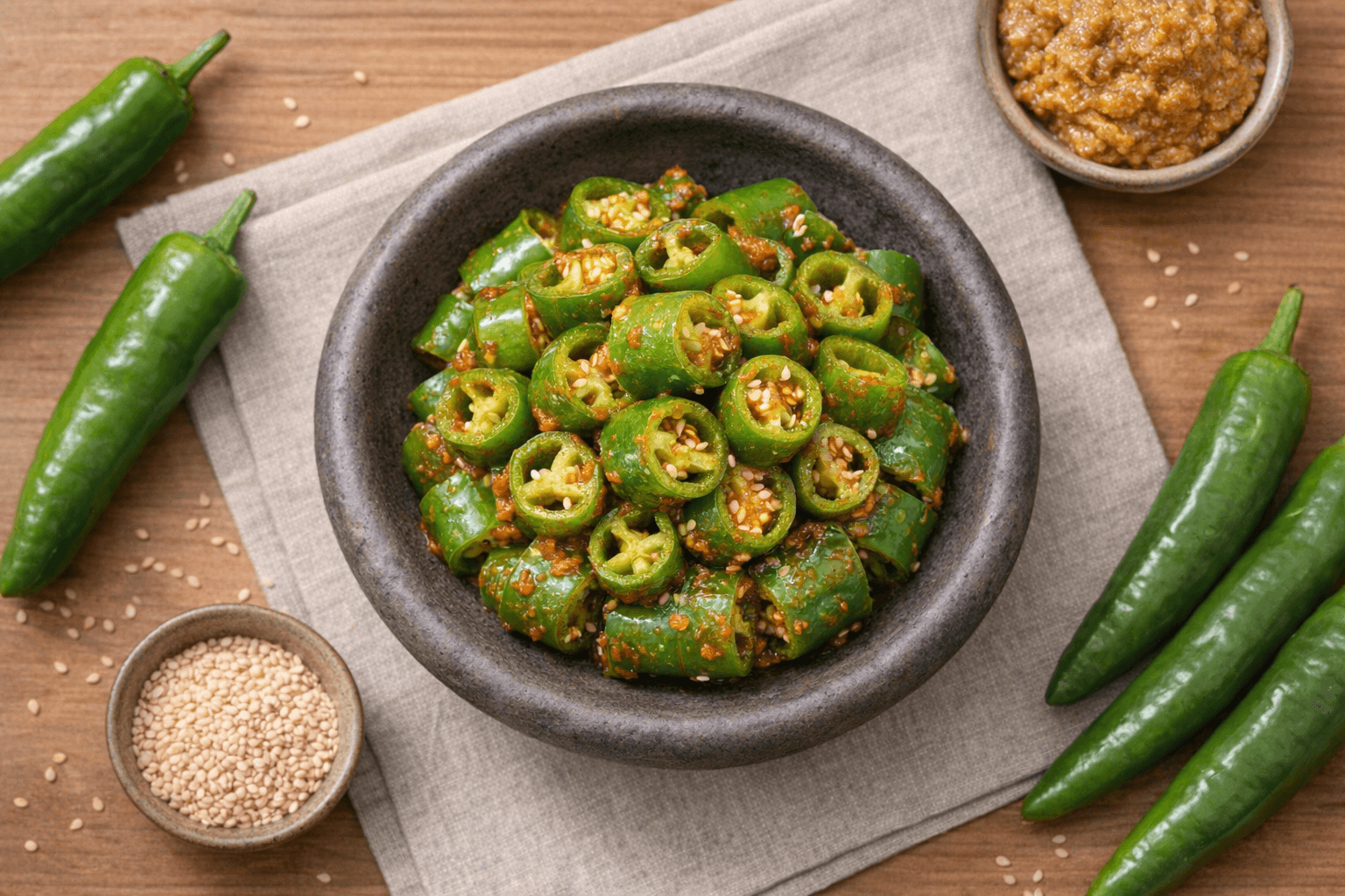 아삭이고추 된장무침 초간단 반찬