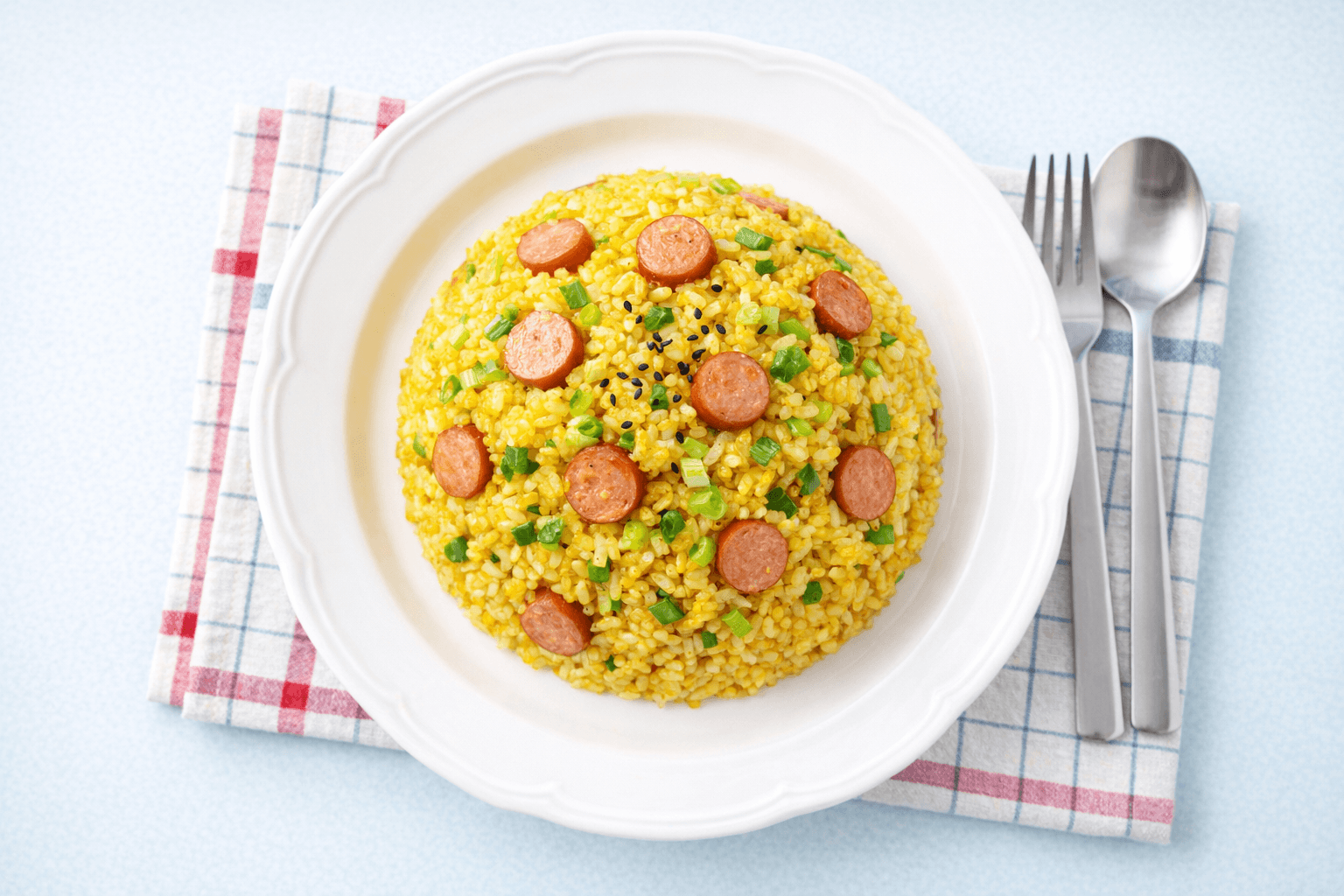 카레볶음밥 일러스트