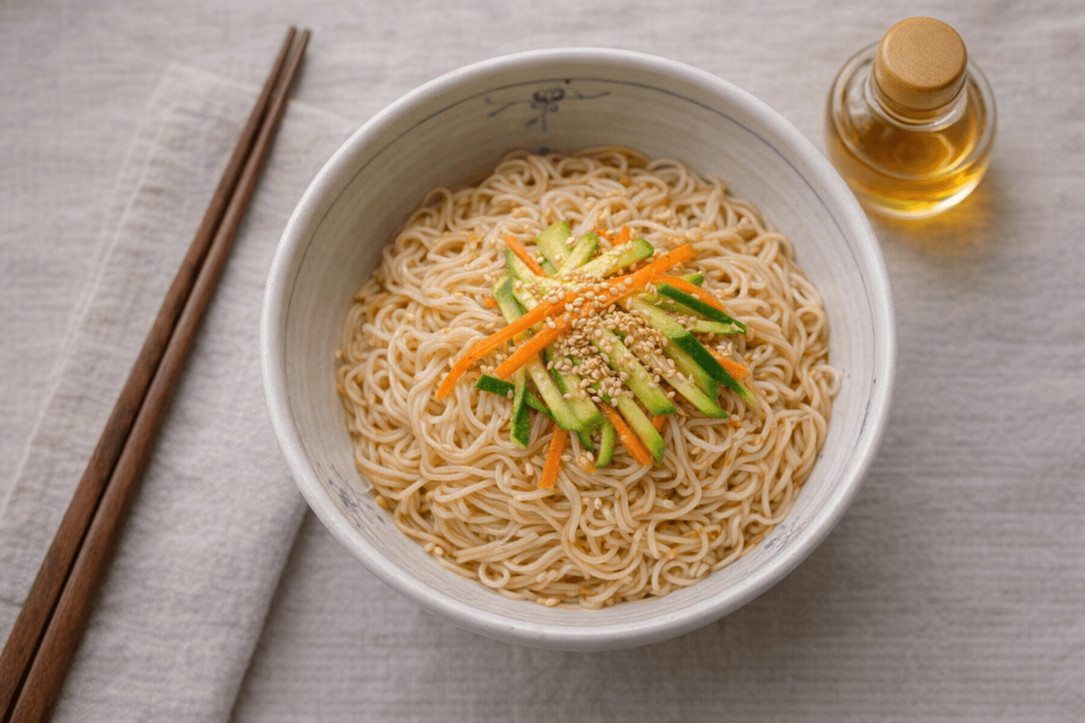 10분 컷! 할머니 손맛 그대로 재현한 전설의 단짠단짠 간장비빔국수 황금 레시피