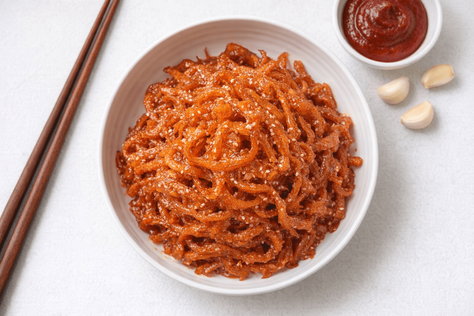 부드러운 진미 오징어채 무침 반찬