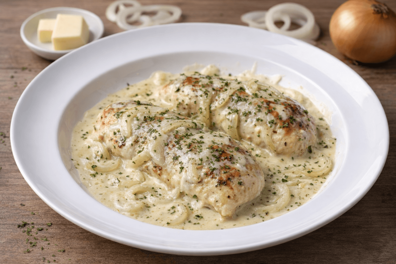 크림소스 치킨스테이크