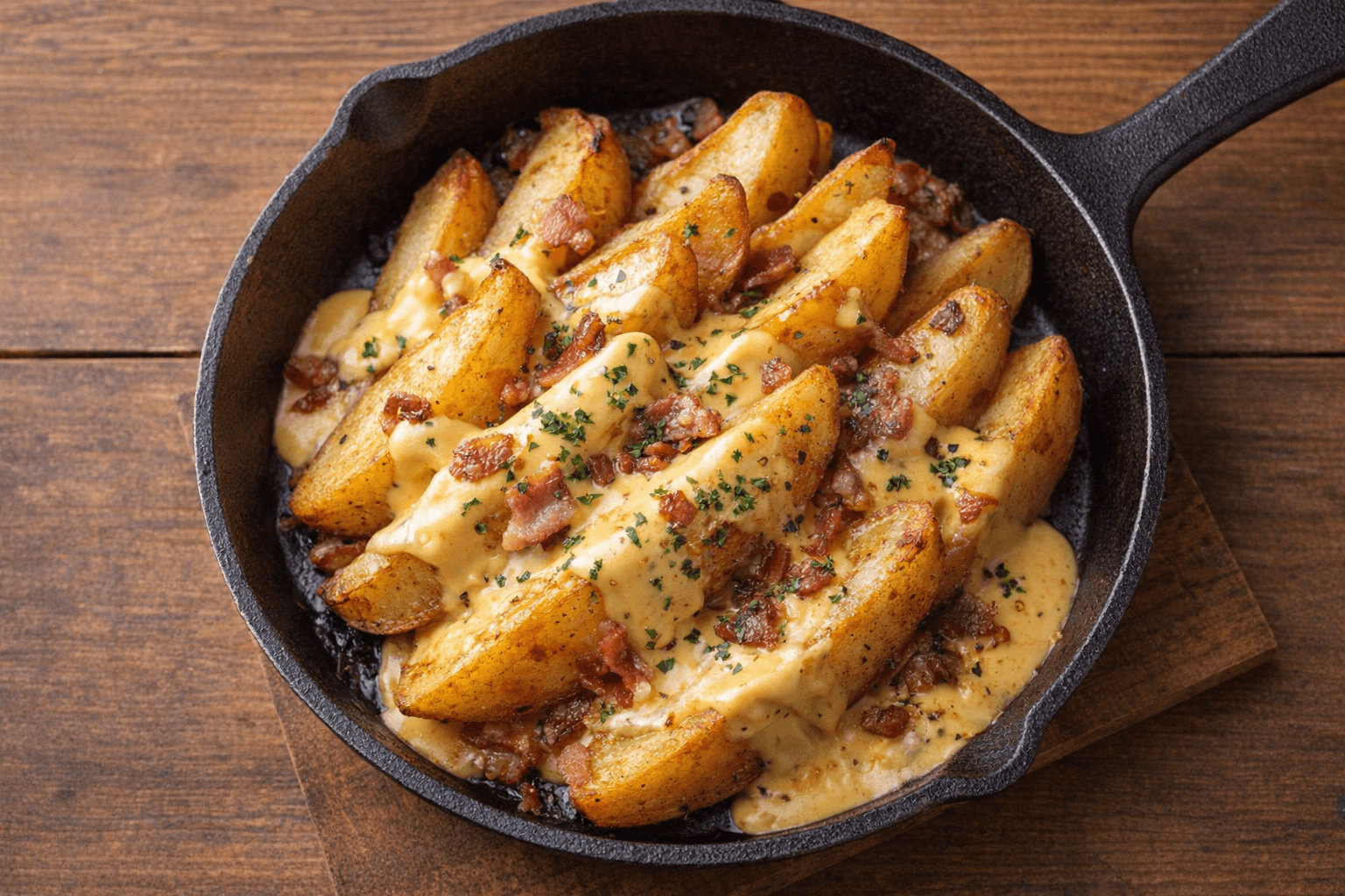 오븐 없이 뚝딱! 주르륵 흐르는 마약 치즈 웨지 감자 황금 레시피