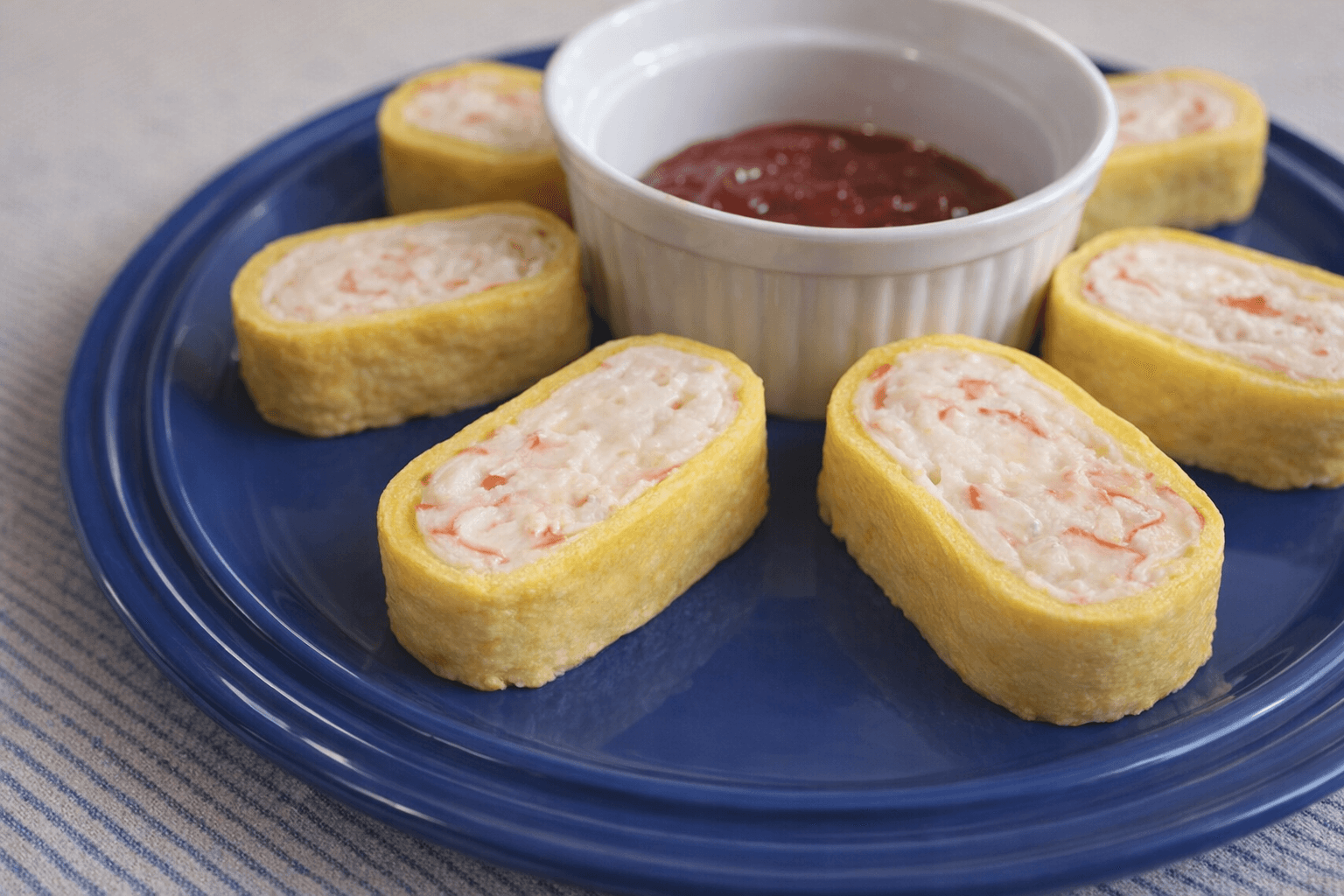 크래미 계란말이 단면