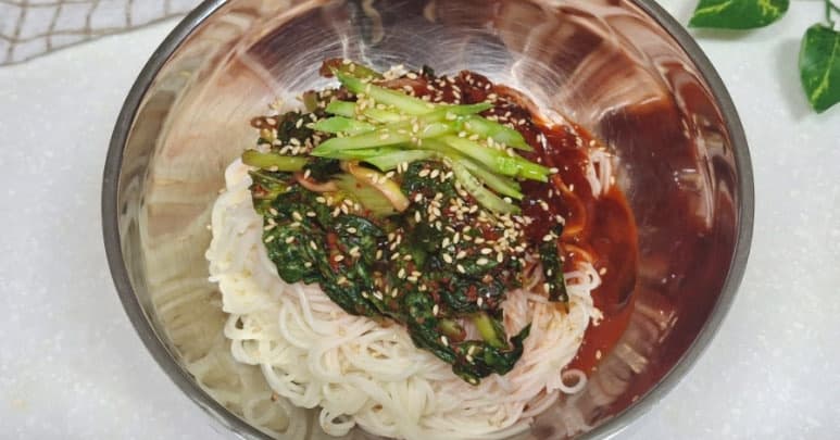 얼갈이 열무 김치 비빔국수 레시피 여름별미